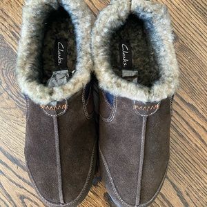 Clarks Men's Hensley Slippers - Brown (11) NWT